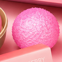Glittery pink squishy ball